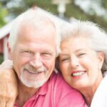 Smiling senior couple