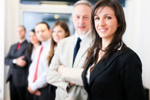 Group of business people in their office