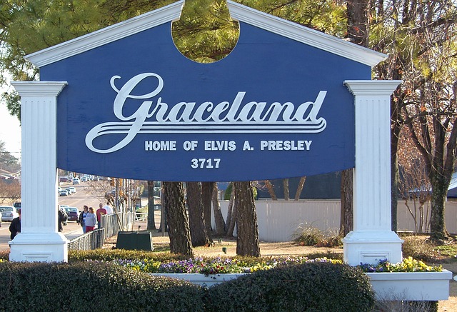 Graceland Home of Elvis A. Presley Sign