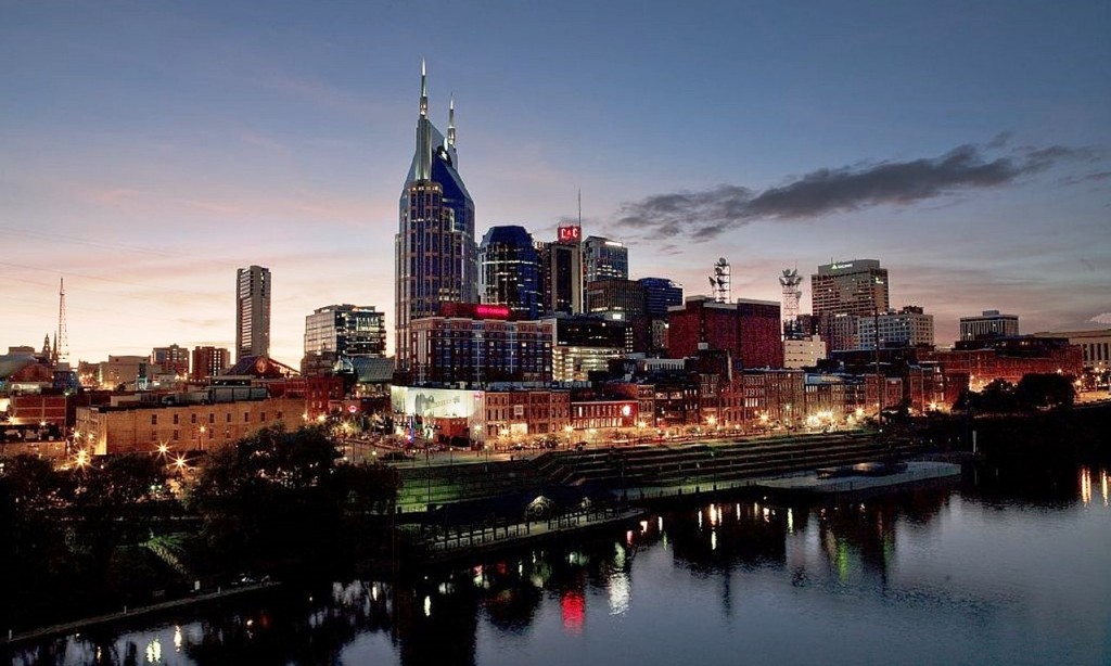 Nashville Skyline at dusk