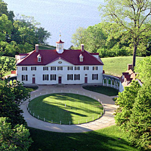aerial view of house at Mount Vernon