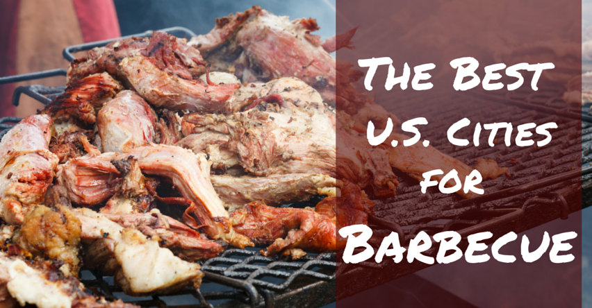 The Best U.S. Cities for Barbecue blog title next to Barbecue on grill