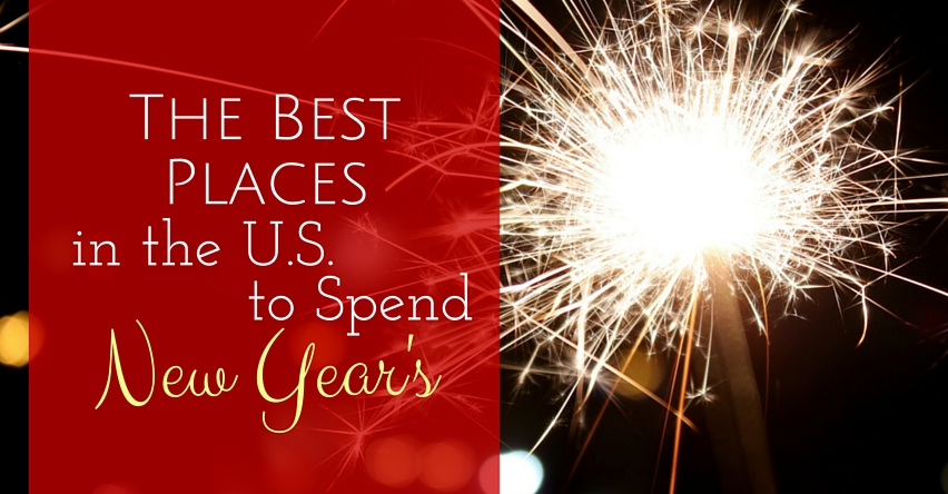 The Best Places in the U.S. to Spend New Year’s blog title next to sparkler firework