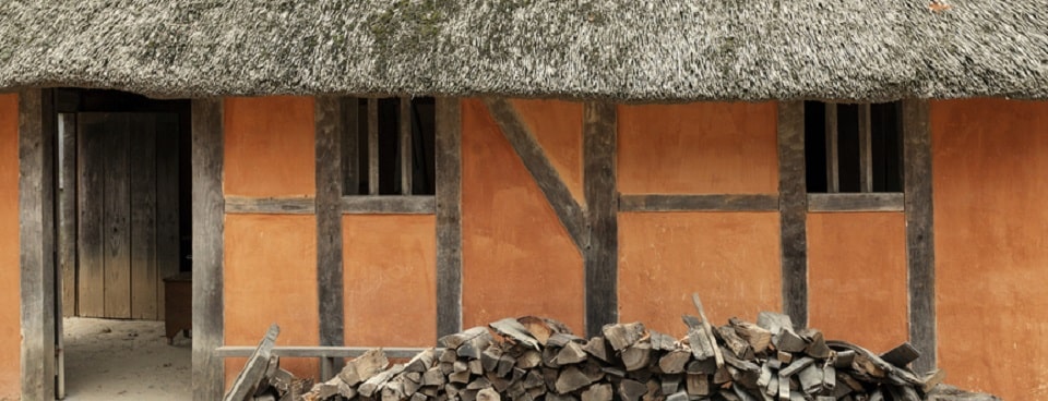 Jamestown - historic house. First English settlement in the Americas.
