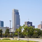 Morning in Omaha - skyline of the city. Omaha, Nebraska, USA. Morning in Omaha - skyline of the city. Omaha, Nebraska, USA.