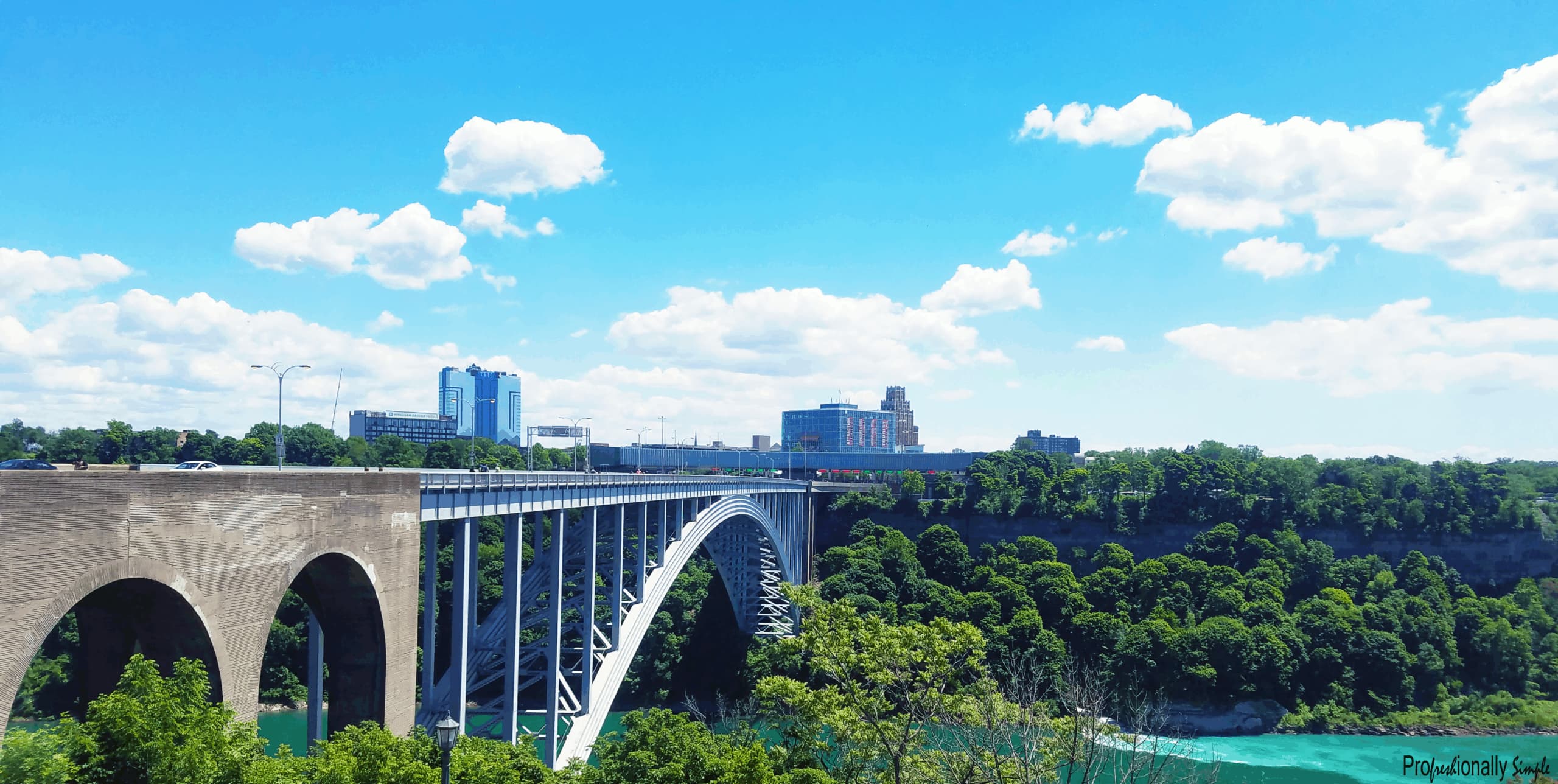 Profreshionally Simple Photography Rainbow Bridge from Canada Side
