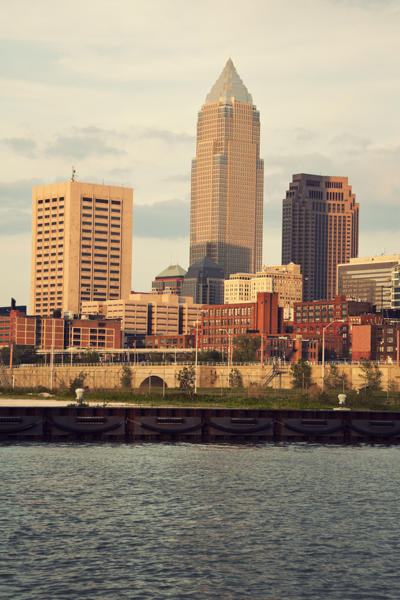 Downtown of Cleveland, Ohio during sunset | Group Tours