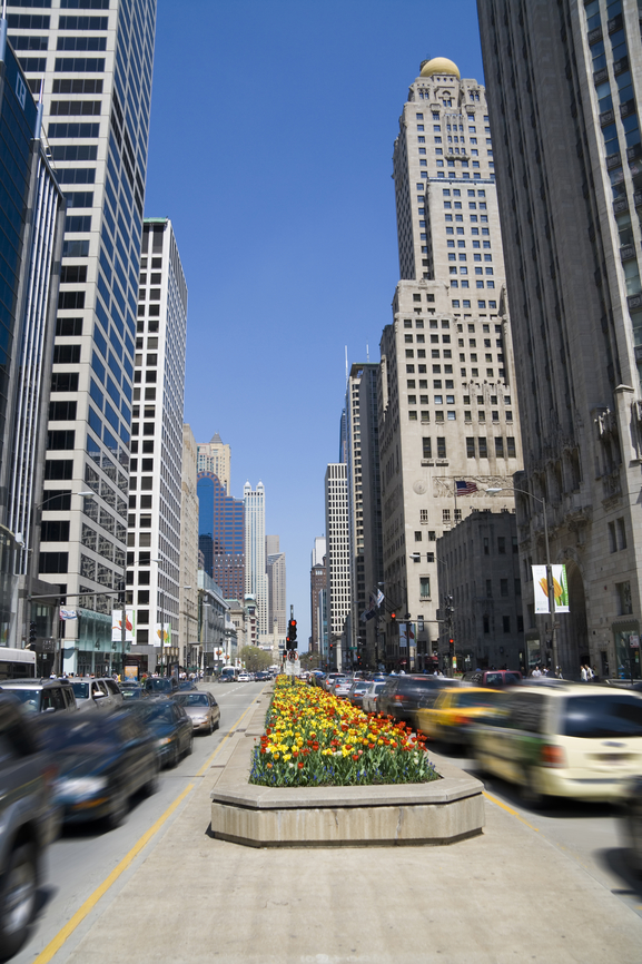 Michigan Avenue, downtown Chicago, IL Shutterstock