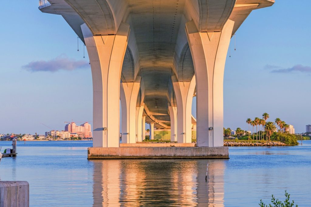 Clearwater under bridge