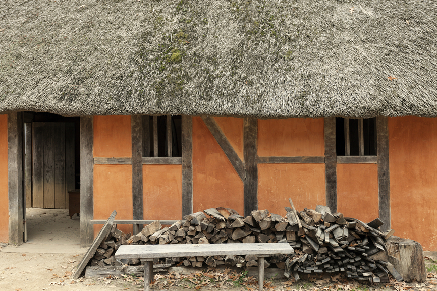 Jamestown - historic house. First English settlement in the Americas.