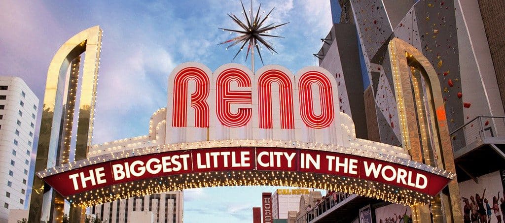 Reno the biggest little city in the world neon sign