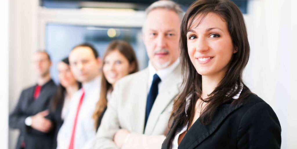 Group of business people in their office