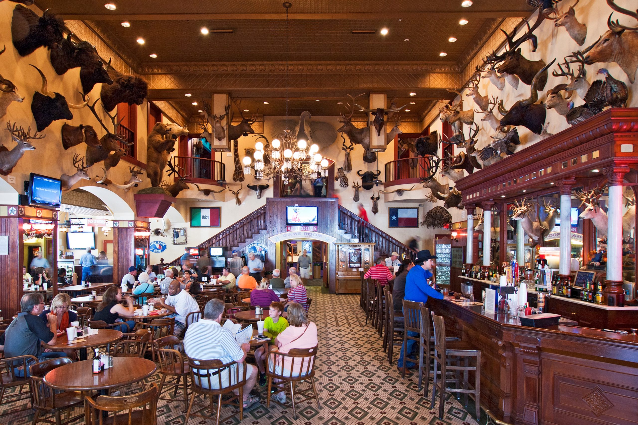 Buckhorn Saloon Interior Courtesy of visitsanantonio.com